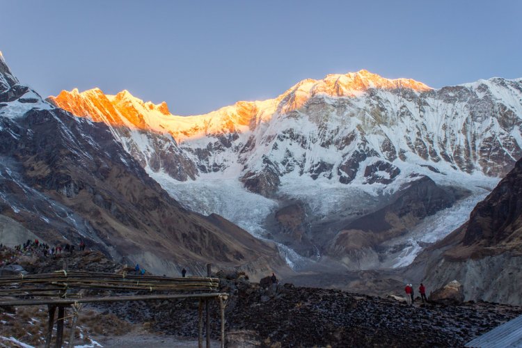 Sunrise at Annapurna Base Camp